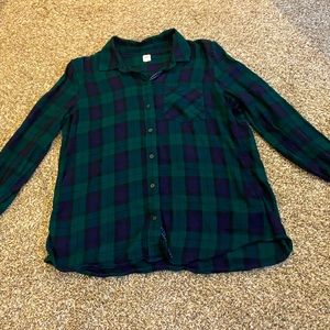 Plaid button up